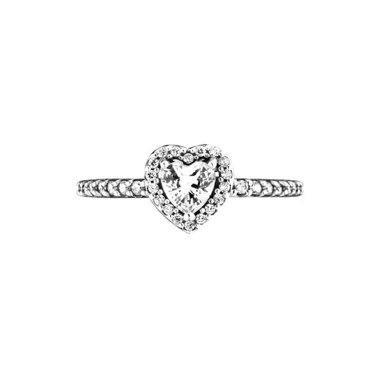 DAINTY HEART STERLING SILVER RING